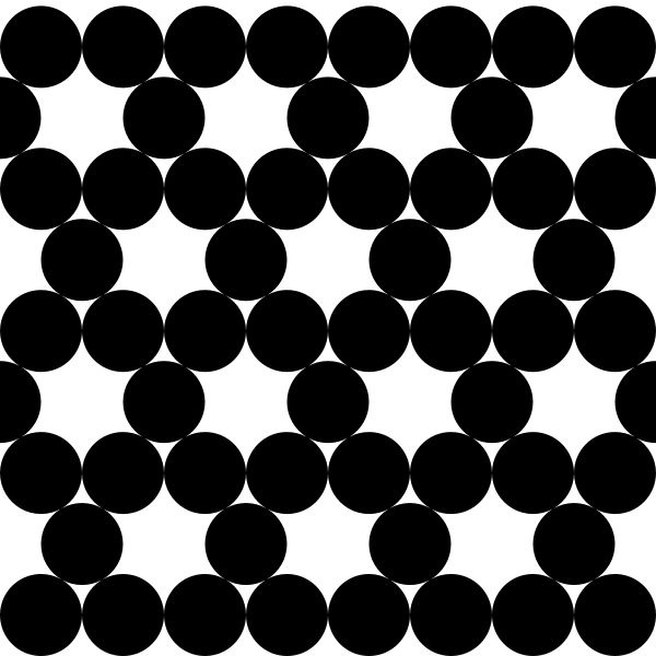 SVG circles hexagon gaps