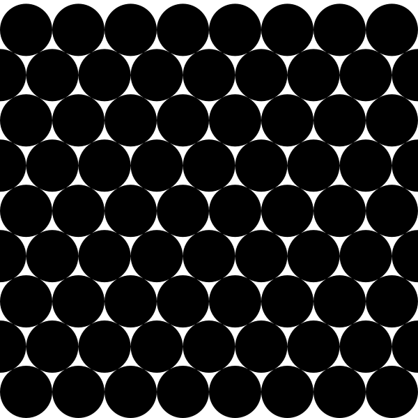 SVG circles triangle gaps