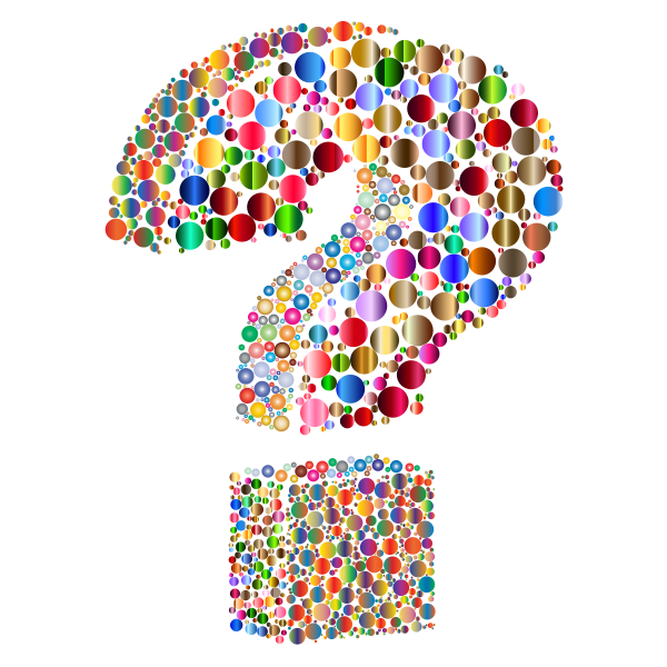 SVG Circlular 3D Question Mark