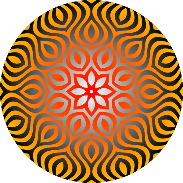 SVG Circular African ornament