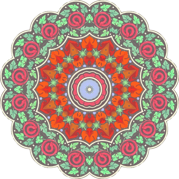 SVG Circular colored ornament