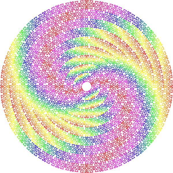 SVG Circular Design colourful