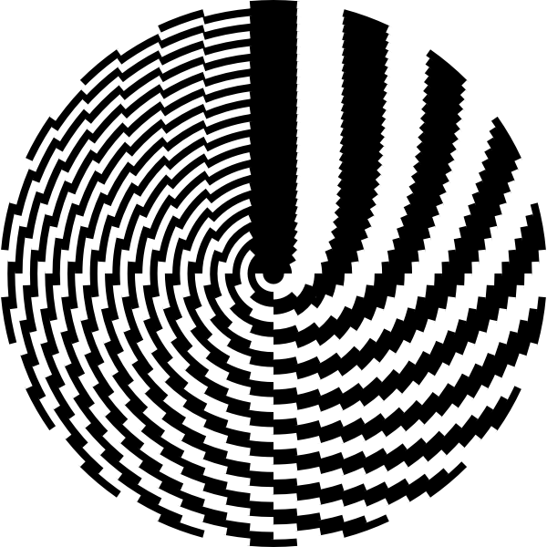 SVG Circular grid in black and white