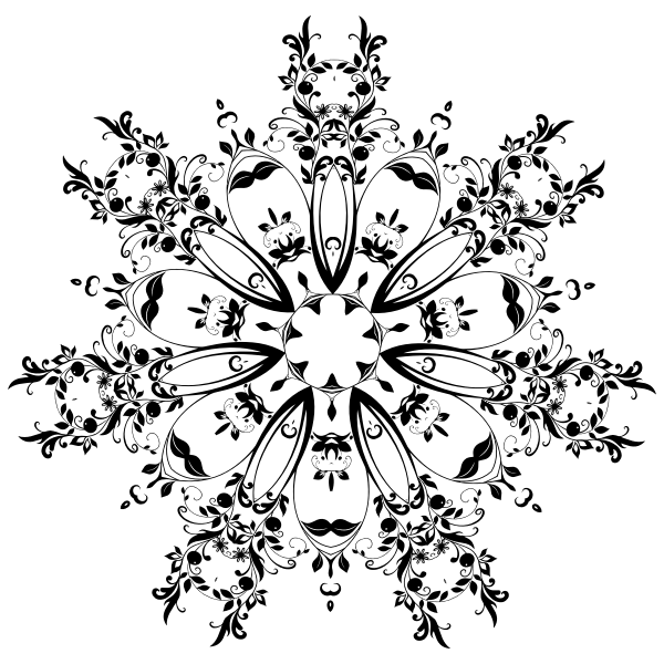 SVG Circular petals design