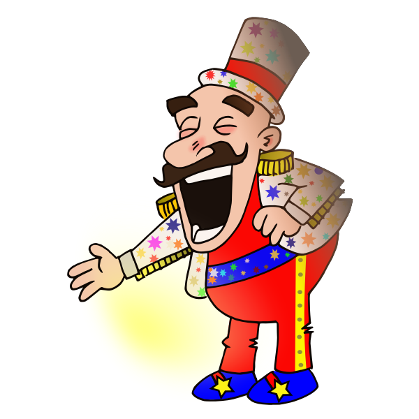 SVG Circus chef vector drawing
