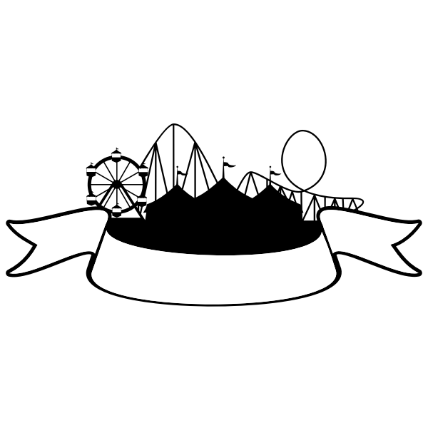 SVG Circus fair ribbon