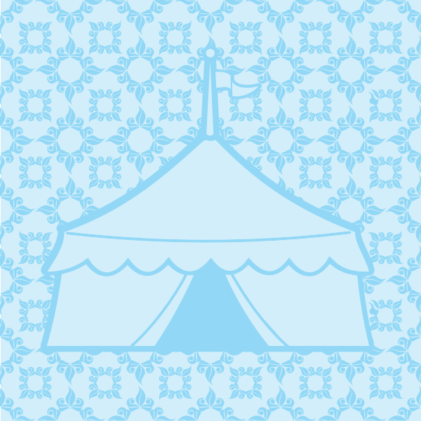 SVG Circus pattern with tent