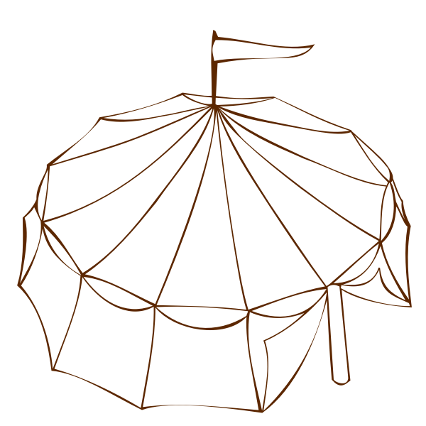 SVG Circus tent RPG map symbol vector image