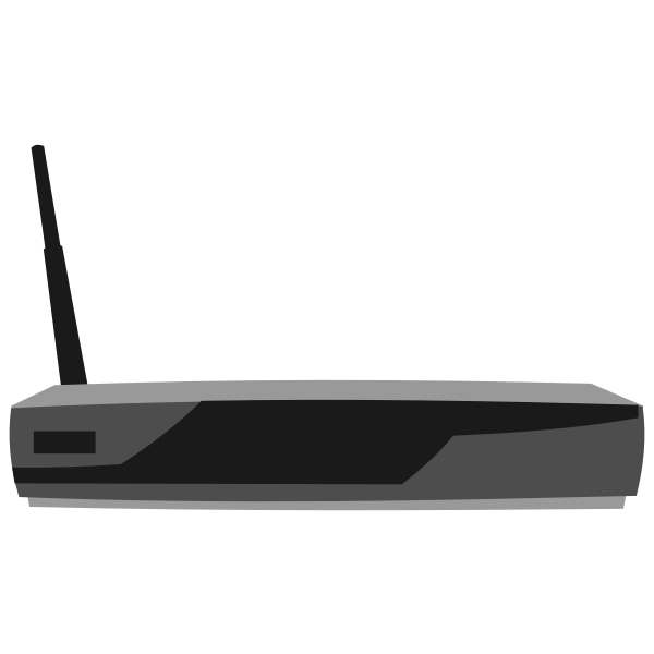SVG Cisco 851 Integrated services router vector clip art