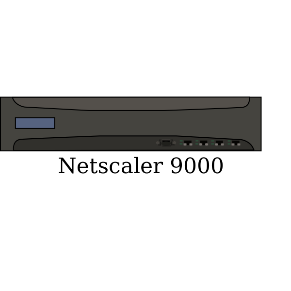 SVG Citrix Netscaler 9000 vector image
