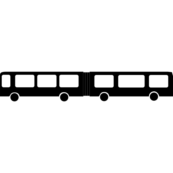 SVG City bus silhouette