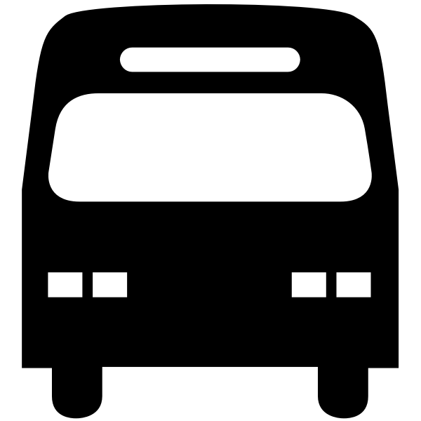 SVG City bus silhouette image