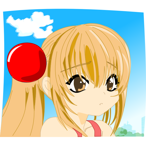 SVG City girl image