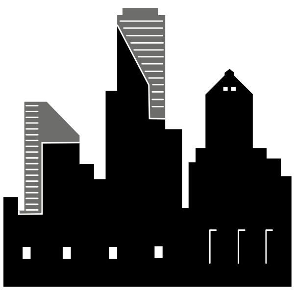 SVG City skyline
