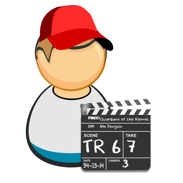 SVG Clapperboard guy