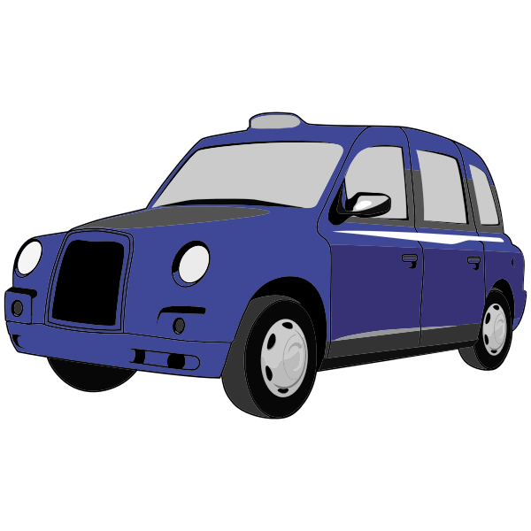 SVG Classic blue car