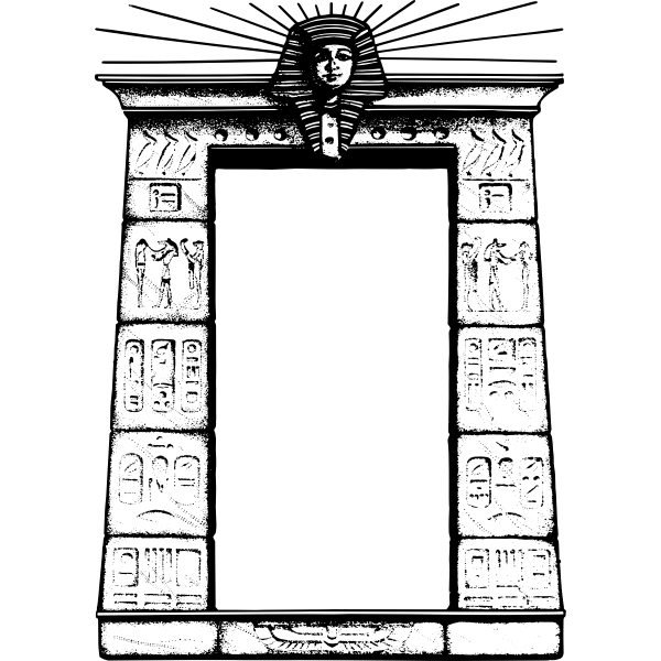 SVG Classic Egptian frame
