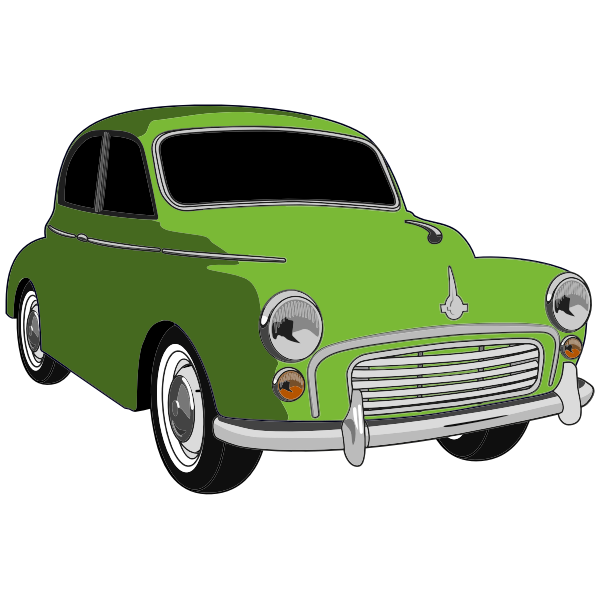 SVG Classic green car