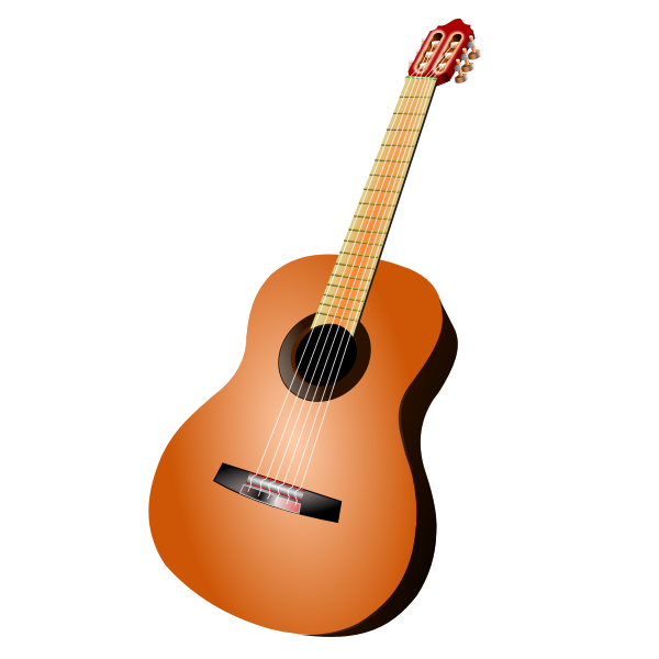 SVG Classic guitar vector image
