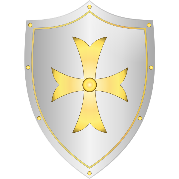 SVG Classic medieval shield vector drawing