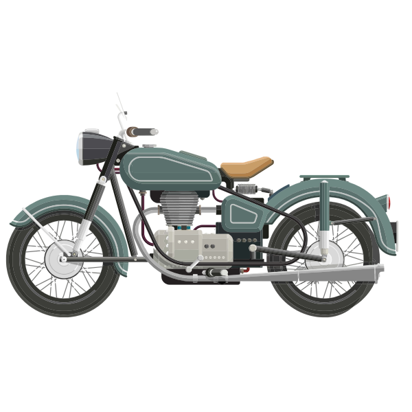 SVG Classic Motorcycle