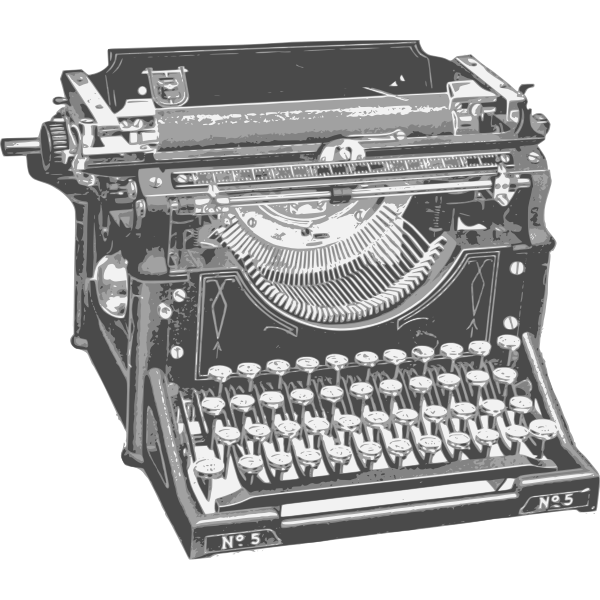 SVG Classic typewriter