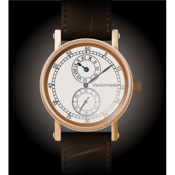 SVG Classic wristwatch vector image
