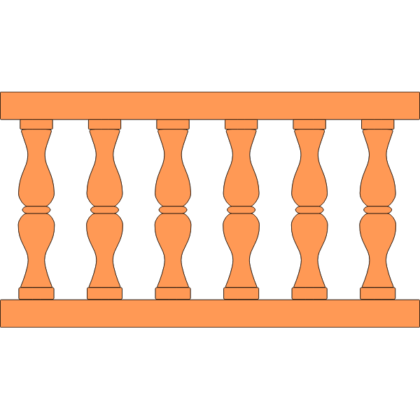 SVG Classical balustrade