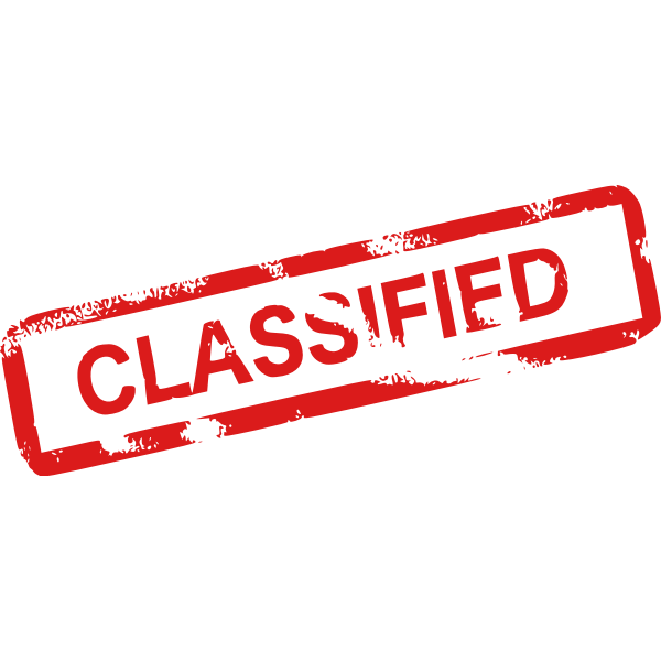 SVG Classified stamp