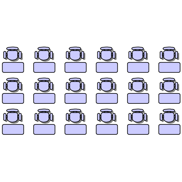 SVG Classroom seat layouts