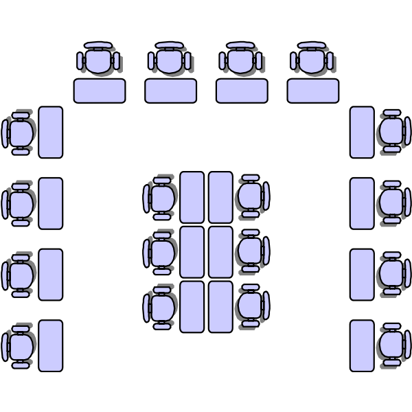 SVG Classroom seat layouts