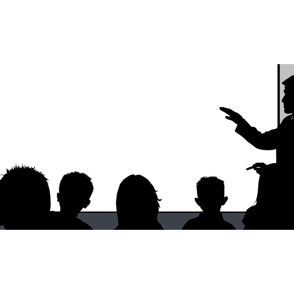 SVG Classroom silhouette image