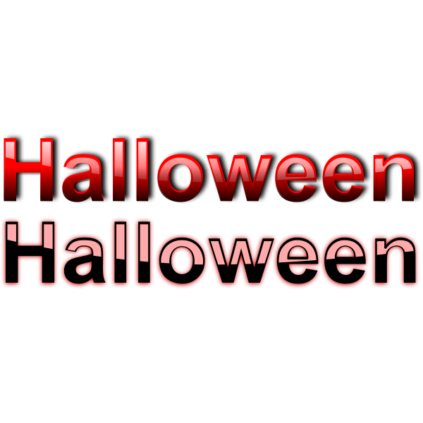 SVG Clean Halloween typography vector drawing