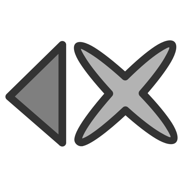 SVG Clear left icon
