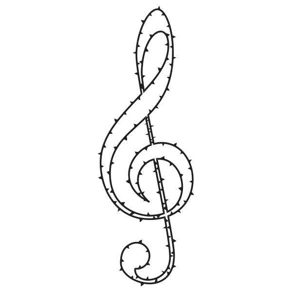 SVG Clef Of thorns