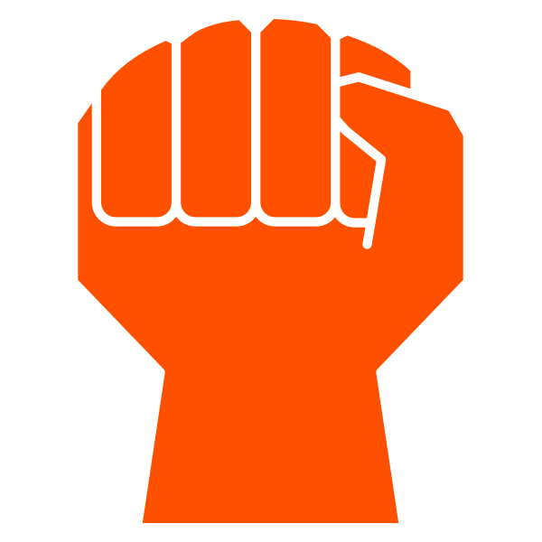 SVG Clenched Fist No Stroke
