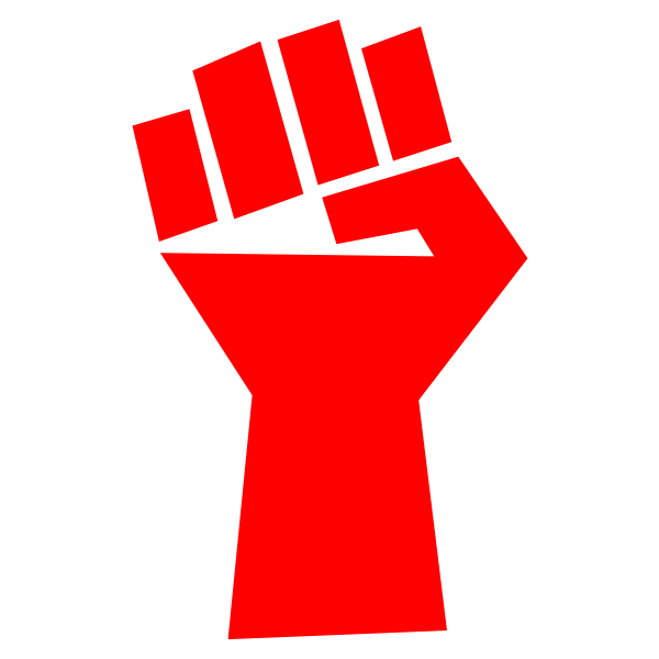 SVG Clenched fist vector image