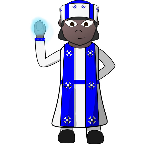 SVG Cleric vector image