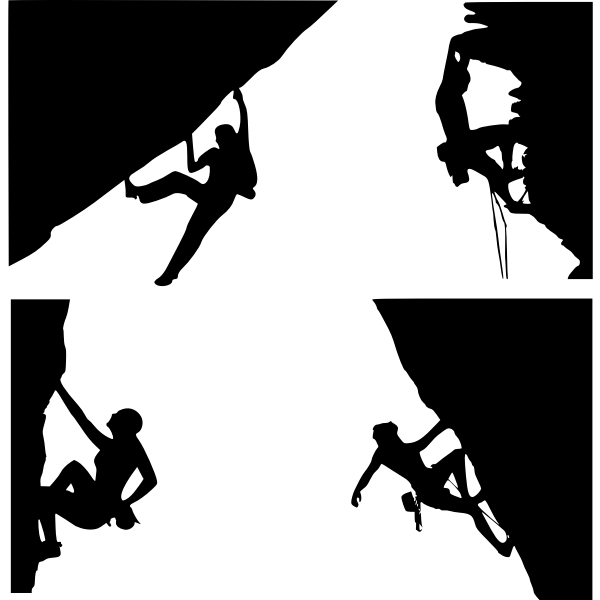 SVG Climber silhouette vector images