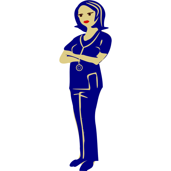 SVG Clinical nurse vector image