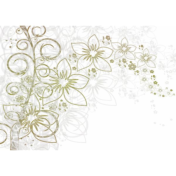 SVG Clip art of color flourish corner frame decoration
