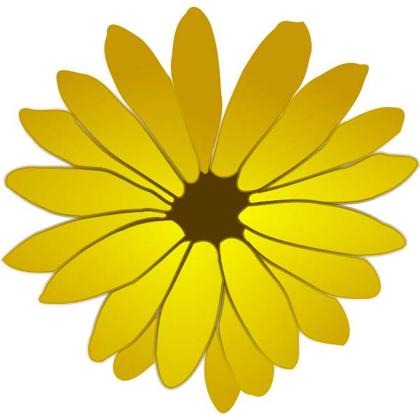 SVG Clip art of color flower blooming with a lot of petals