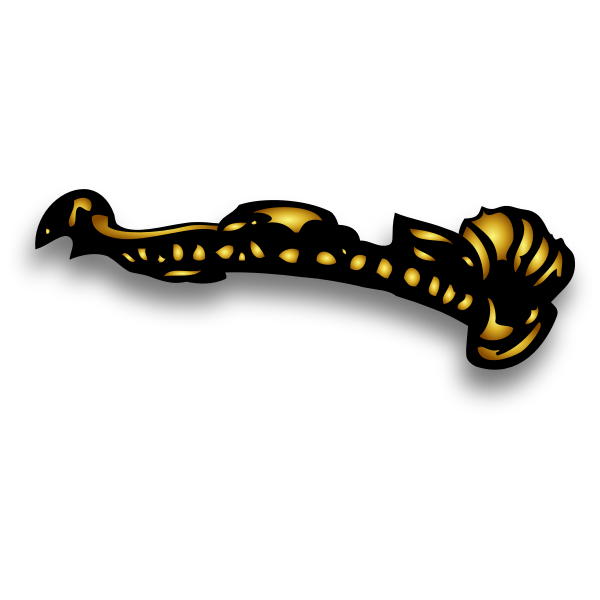 SVG Clip art of golden maiden crown