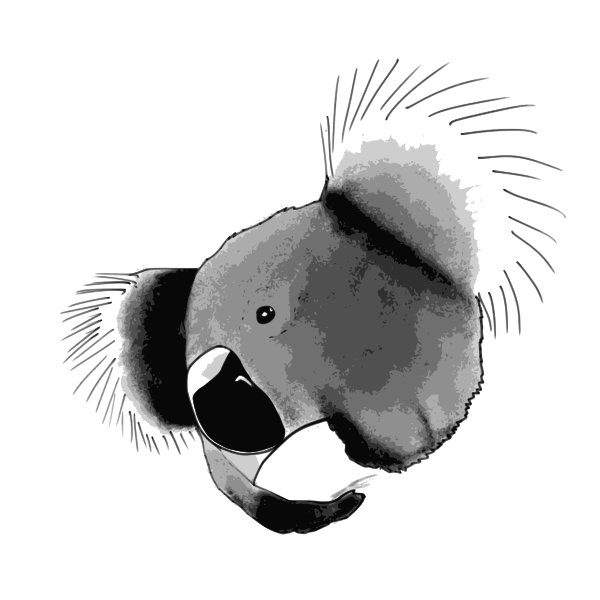 SVG Clip art of koala bear