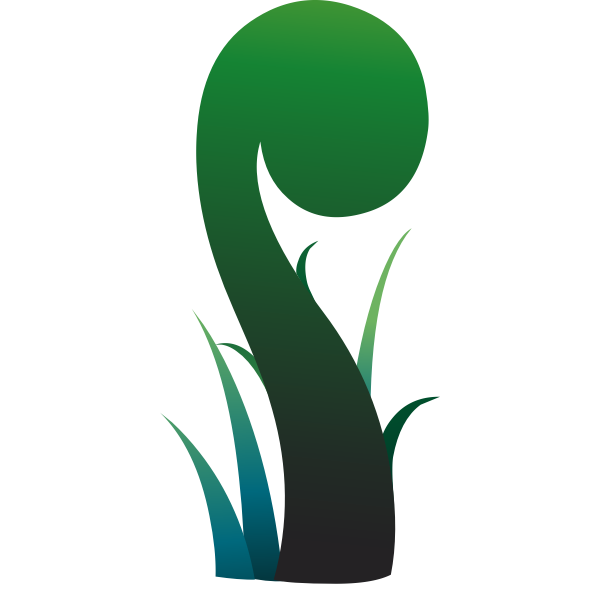 SVG Clip art of round shaped grass growth