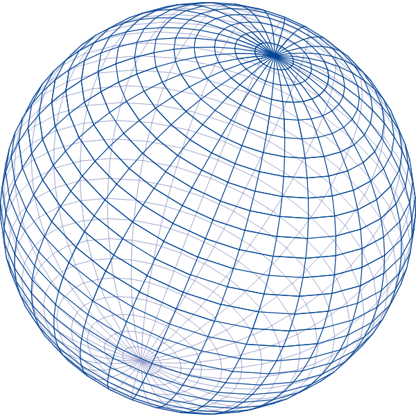 SVG Clip art of wire lines around globe