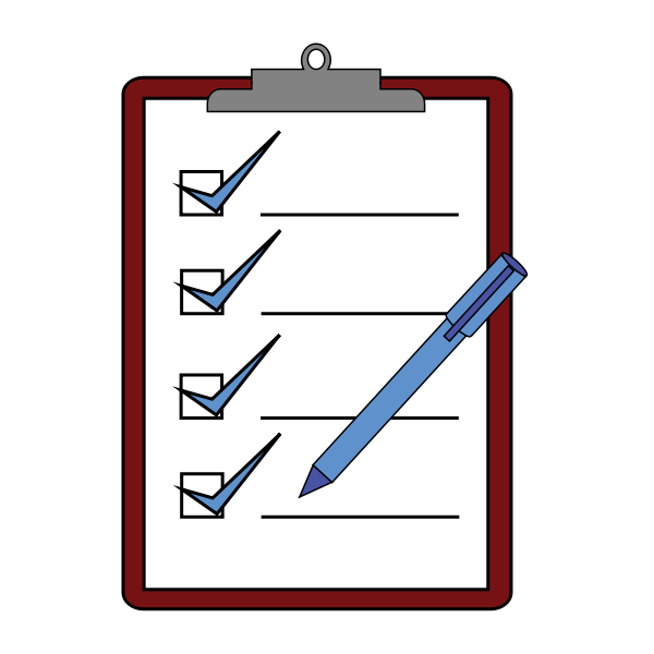 SVG Clipboard check vector image