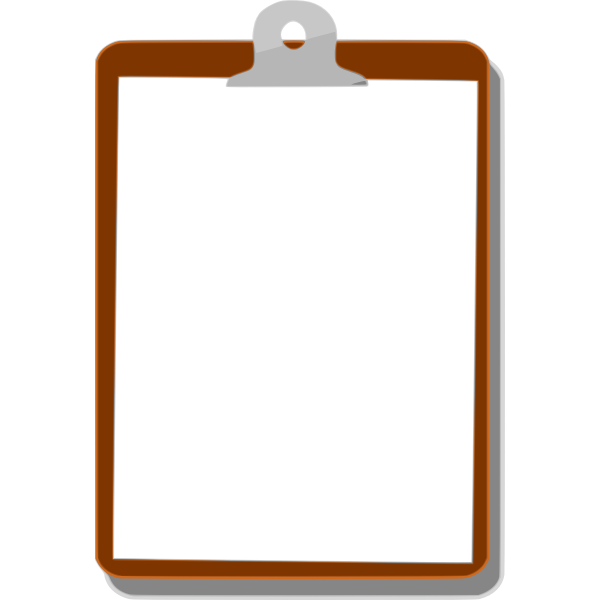 SVG Clipboard with blacnk paper vector image