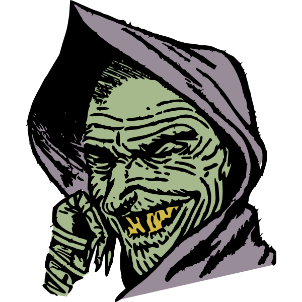 SVG Cloaked goblin