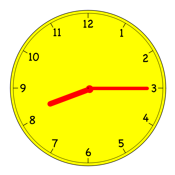 SVG Clock 8 15